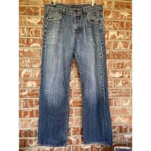 Citizens of Humanity Evans Relaxed Fit Button Fly 34x32 Mens Blue Jeans Pants